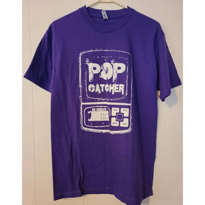 Alstyle Popcatcher T-Shirt Men Medium Graphic Print Short Sleeve Crew Neck (VA2)